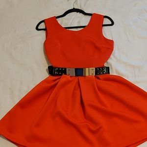 DONATED 💥 Red Open Back Dress